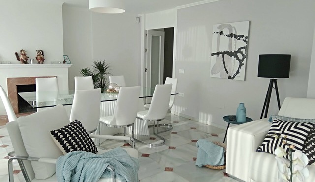 Frontline Estepona Penthouse Duplex With Private Roof Top Terrace & Shared pool