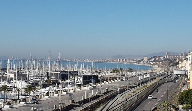 Full floor, in front of the Mediterranean Sea. Central to 5 "