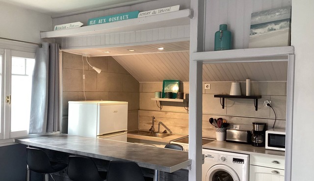 FULL-FOOT STUDIO ARCACHON BASIN WITH GARDEN AND PRIVATE PARKING