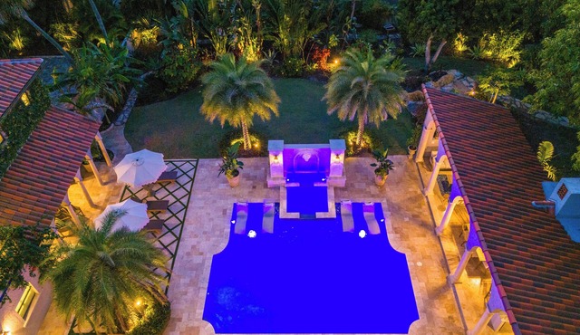 Full Mediterranean Botanical Garden Estate: 2 Adjacent listings, 9bd 5.5bth EV