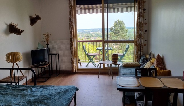 Fully equipped studio with balcony