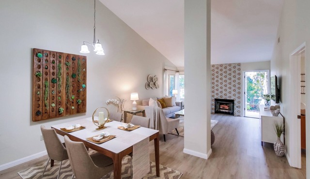 FULLY FURNISHED ALL INCLUSIVE lives like a detached home w/2 car garage & view