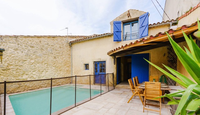 Fully renovated 19th century French house w/private pool, AC & inner courtyard