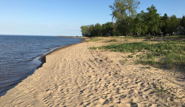 Fully-renovated cottage - 215-ft lakefront on Lake Huron’s amazing “Gold Coast”