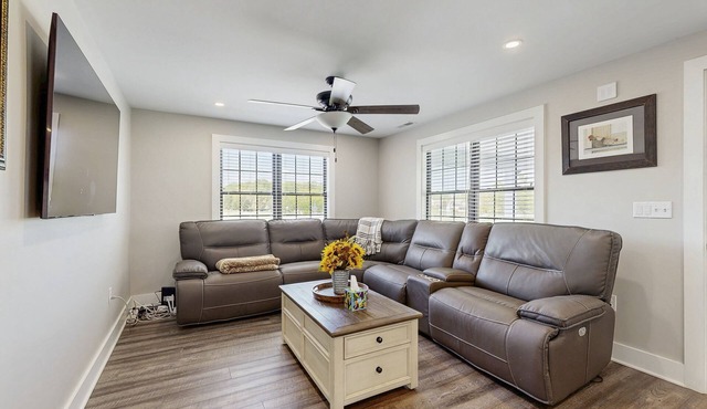 Fully renovated ranch home with large patio and firepit