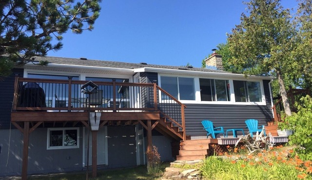 Fun galore at this 3 bedroom cottage on a 2 acre point on Cranberry Lake!