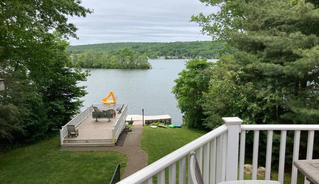 Fun on the Lake: Games, Dock, Slide, EV Charger