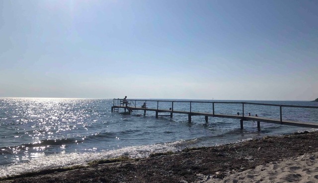 Funen cottage with fantastic sea view.