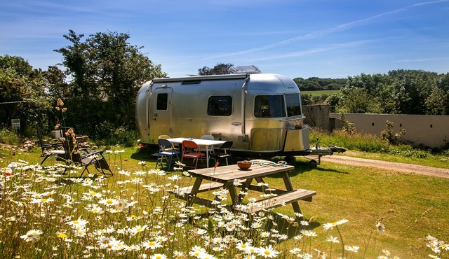 Funky Airstream -Stunning Tin Mine Views-10mins Surf/Surf Beaches-Free WiFi-Dogs