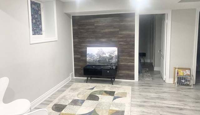 Furnished and fully stocked 2 bed, 1 bath legal basement apartment in Brampton .