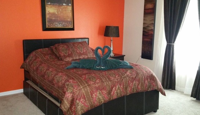 Furnished Bedroom and Private Bathroom