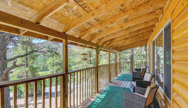 Furnished Deck & Mountain Views: Panguitch Cabin