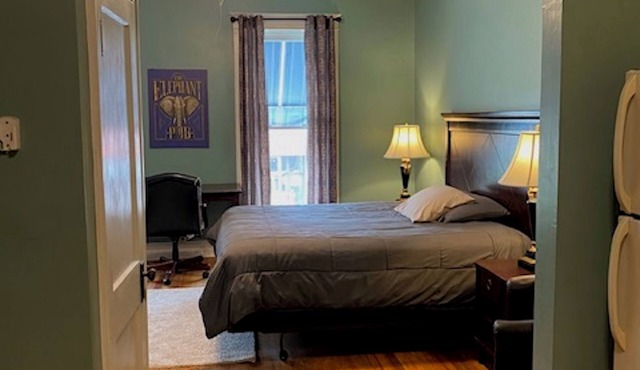 Furnished efficiency for healthcare workers and executives in historic downtown.