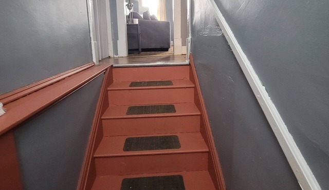 Furnished one bedroom, second floor unit