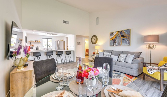 Furnished Patio + Resort Pools: Palm Desert Condo