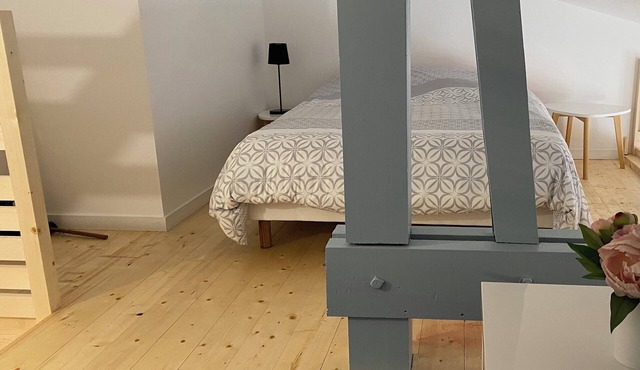 Furnished studio apartment sleeps 4 in a quiet location.