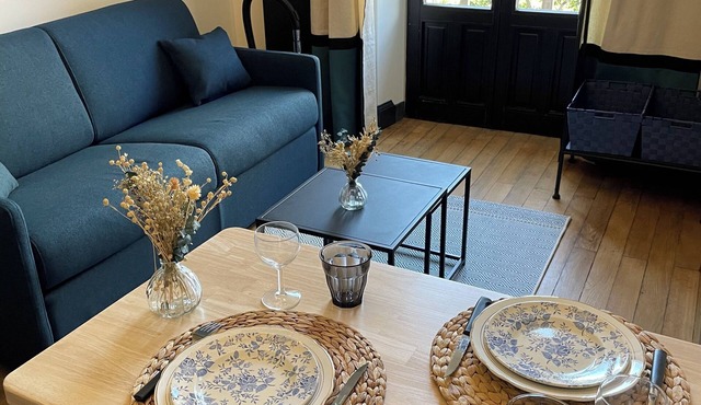 Furnished studio fully equipped downtown Aix les Bains cures thermales apt 202!