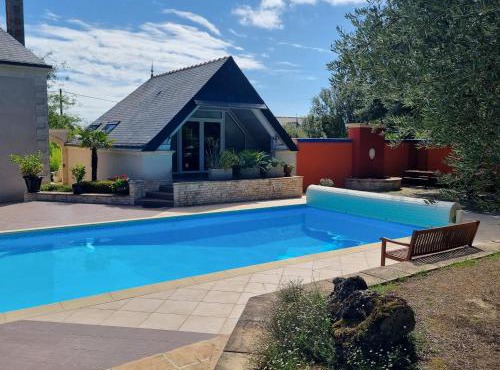 Gîte authentique avec piscine chauffée et jardin paysager près de Nantes - FR-1-306-962