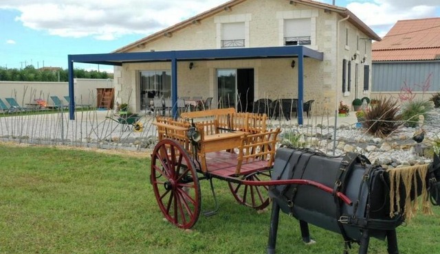 Gîte Charentais avec piscine, terrasse, et pêche - confort moderne et charme rural - FR-1-653-87
