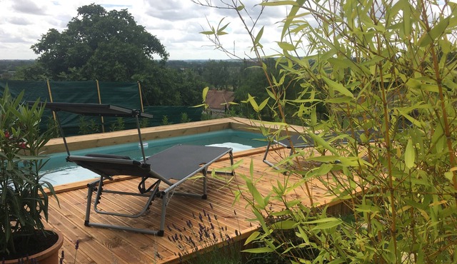Gîte de Charme en Haut de la Colline Avec Piscine