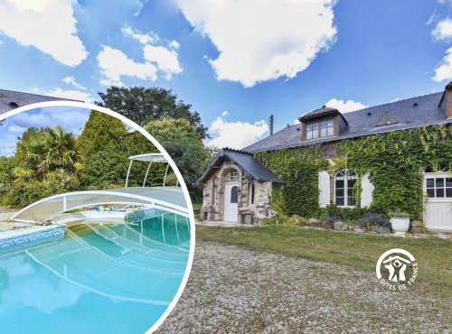 Gîte familial avec piscine couverte, animaux et grand jardin, tout inclus, jusqu'à 11 pers - FR-1-600-234