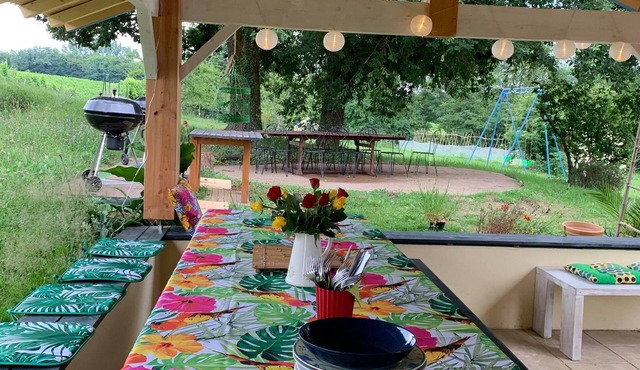 Gîte Frangipanier 2 Pers - Piscine, Confort & Nature - Au Petit Bernerot