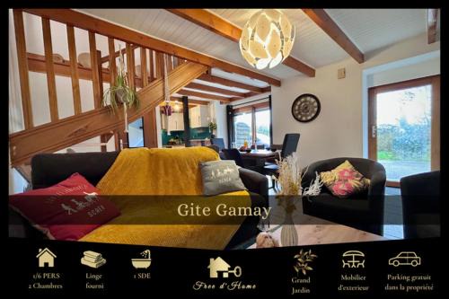 Gîte Gamay, Séjour nature, commerces à 5 min
