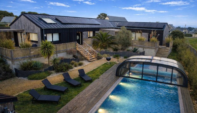 Gîte Keremma 6 people - Hot tub - Swimming pool