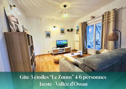 Gîte 3 étoiles, "le Zoum", 6 pers, Izeste, Vallée d'Ossau