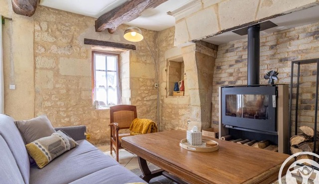 Gîte charmant en tuffeau près de Saumur avec terrasse, poêle à bois et grandes commodités - FR-1-622-64