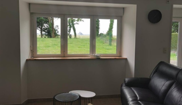 Gîte des Salines, vue sur le Mont Saint Michel