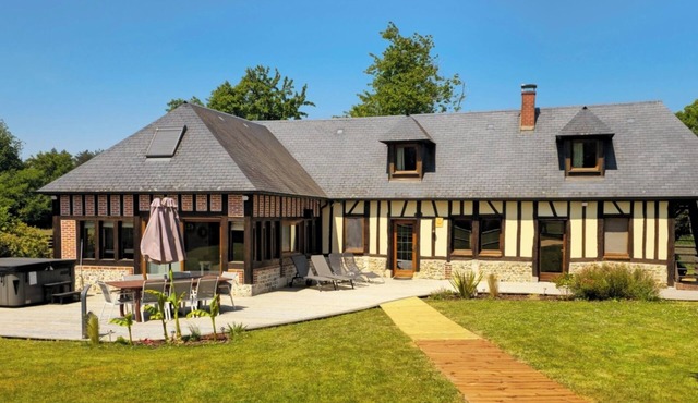 Gîte Du Grestain Spa, Longère Normande Proche Honfleur