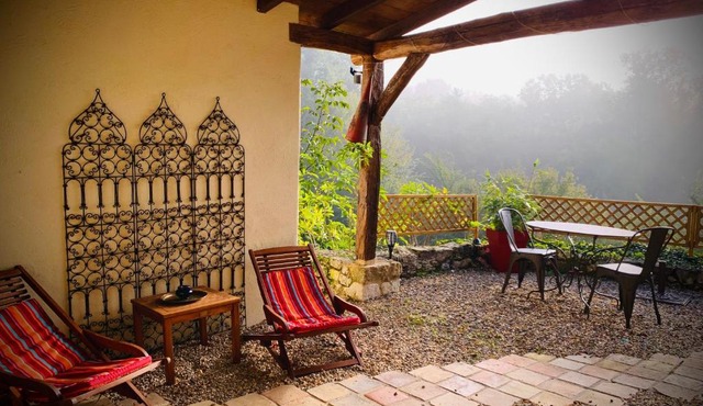 Gîte la canopée à Duras - Piscine