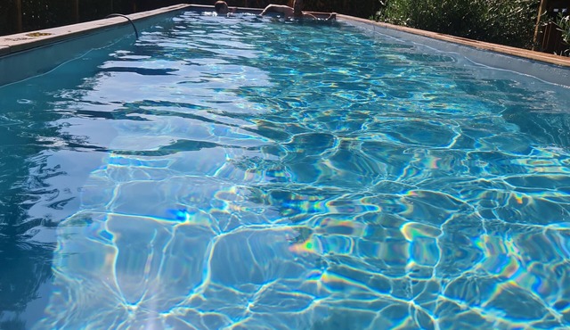 Gîte LA FUYE du Château de Jallanges for 15 pers, private swimming pool (12x2.5m)