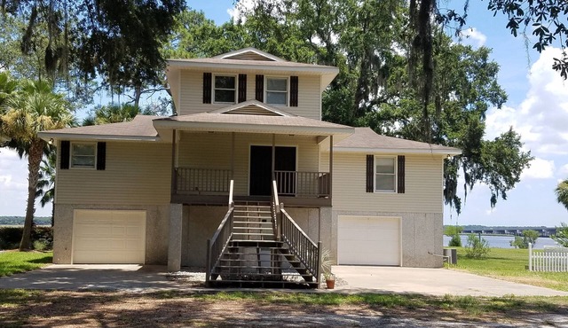 GA Coastal Fishing, Boating, Retreat, Deepwater, Riverfront, 50 foot dock, FLETC