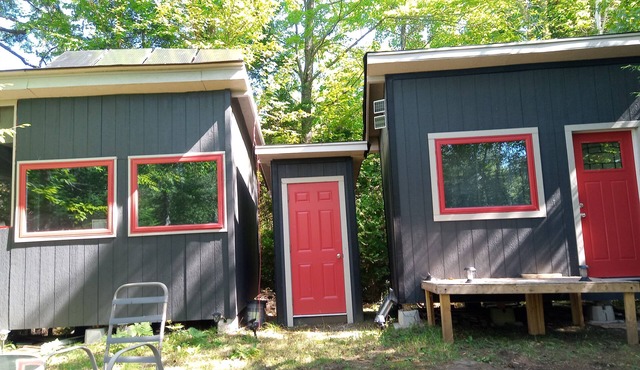 Gallagher's Getaway. Off grid cabins on private lake