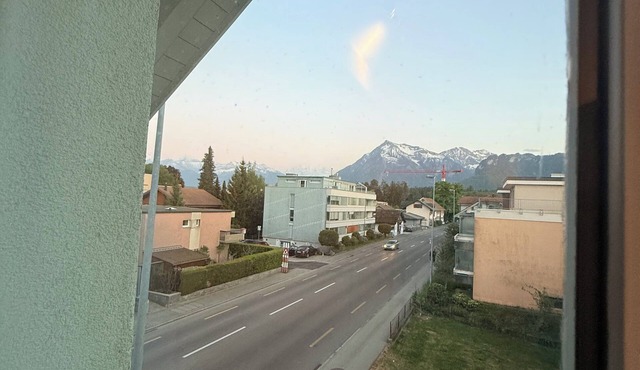 GalleryLoft Wintertime Lake Thun&Mountainview