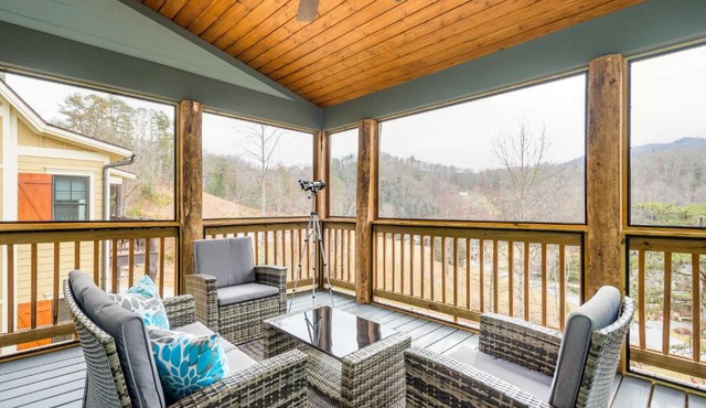 Game Room and Wraparound Decks Cullowhee Home!