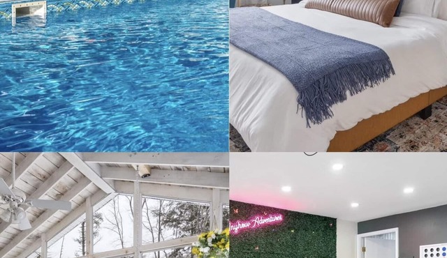 Game Room+Hot Tub+Pool+King Beds+More