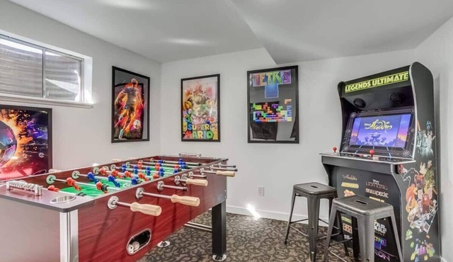 Gameroom and Theater in a breathtaking home