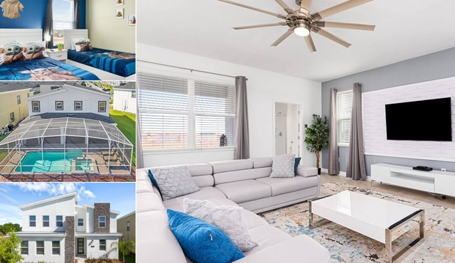 Games Room | Kids Bedrooms | Screened Pool Area