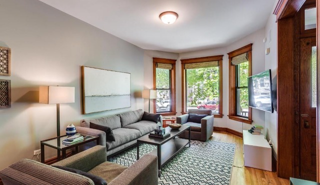 Garage Parking! Walk to Logan Square Station Plus Great Local Restaurants and Bars