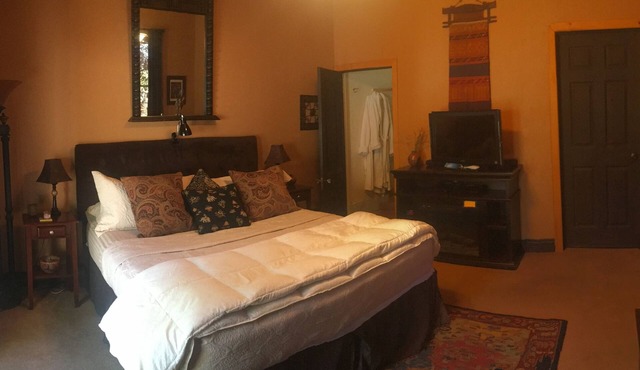 Garden Room 2 pp King Bed in the Carriage House very private