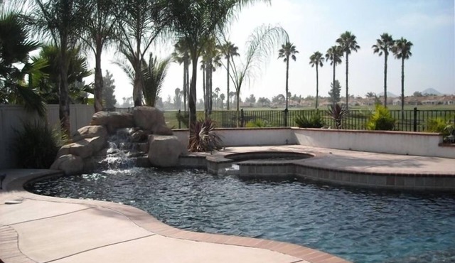 Gated 55+ Community Golf Course View from Private Pool & Spa