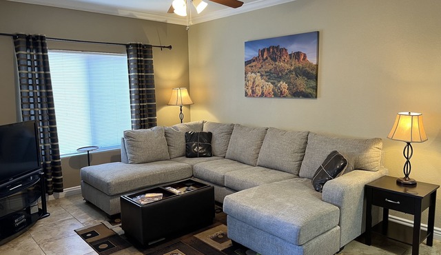 Gated Condo; pool, hot tub, gym, 2 bedrooms, 2 bath, 5 min to Cardinals Stadium