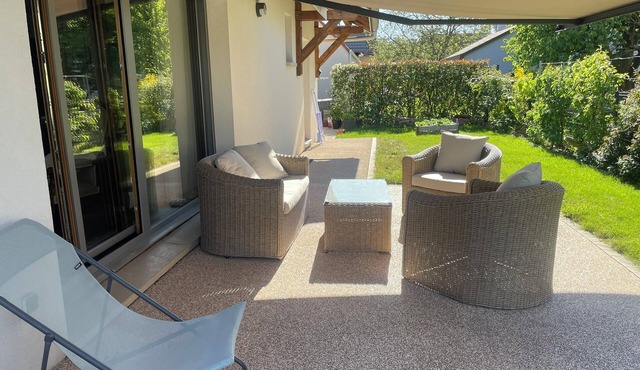 Gated house in quiet village near Colmar and wine route
