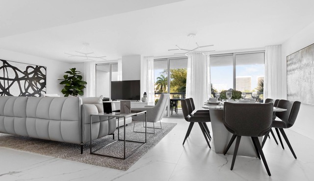 Gateway 2BR, 2.5BA Apartment | Bay Harbor Islands Rooftop Pool & Family-Friend