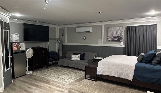 Generac backup powered guesthouse with wash & dryer! Min from IAH.Hablo español.