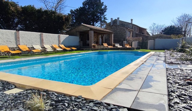 Genuine Cévennes farmhouse: sleeps 22, private, secure swimming pool