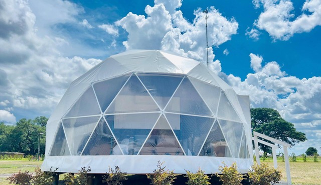 Geo DOME - King Bed - Flatonia Glamping & RV Resort